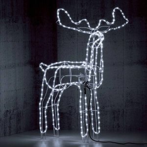 Hurt-net RENIFER LED ŚWIECĄCY 95CM Z RUCHOMĄ GŁOWĄ DEKORACJA ŚWIĄTECZNA ZEWNĘTRZNA 5