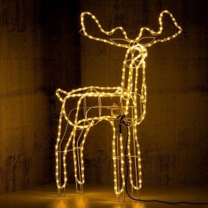 Hurt-net RENIFER LED ŚWIECĄCY 95CM Z RUCHOMĄ GŁOWĄ DEKORACJA ŚWIĄTECZNA ZEWNĘTRZNA 6