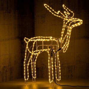 Hurt-net RENIFER LED ŚWIECĄCY 95CM Z RUCHOMĄ GŁOWĄ DEKORACJA ŚWIĄTECZNA ZEWNĘTRZNA 7