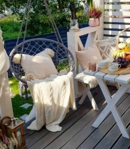 ModernHome BOCIANIE GNIAZDO FOTEL WISZĄCY PLECIONY HUŚTAWKA DO DOMU OGRODU 4