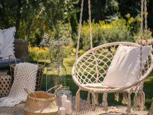 ModernHome BOCIANIE GNIAZDO FOTEL WISZĄCY PLECIONY HUŚTAWKA DO DOMU OGRODU 9