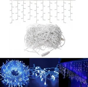 Lampki choinkowe Multimix.pl LAMPKI ZEWNĘTRZNE SOPLE 500 LED 20M KURTYNA GIRLANDA OŚWIETLENIE ŚWIĄTECZNE 16
