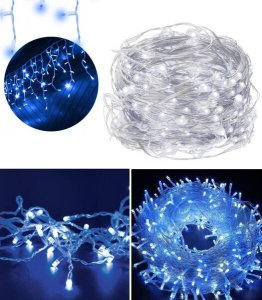 Lampki choinkowe Multimix.pl LAMPKI ZEWNĘTRZNE SOPLE 500 LED 20M KURTYNA GIRLANDA OŚWIETLENIE ŚWIĄTECZNE 17