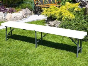 Springos ŁAWKA SKŁADANA W WALIZKĘ 180 CM CATERINGOWA BANKIETOWA OGRODOWA 8