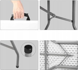 Coil STÓŁ CATERINGOWY 240 CM SKŁADANY OKOLICZNOŚCIOWY EVENTOWY OGRODOWY 4