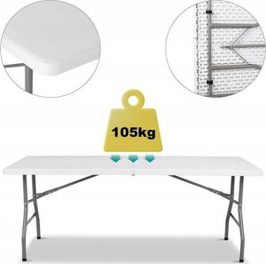 Coil STÓŁ CATERINGOWY 240 CM SKŁADANY OKOLICZNOŚCIOWY EVENTOWY OGRODOWY 5