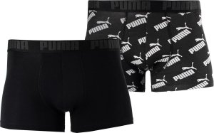 Puma Bokserki męskie Puma Aop Boxer 2P czarne 935054 01 M 1