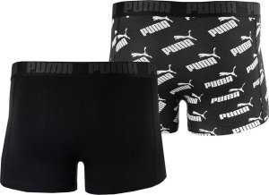 Puma Bokserki męskie Puma Aop Boxer 2P czarne 935054 01 L 2