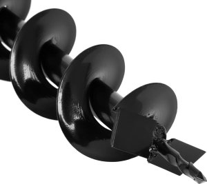 Hillvert Wiertło świder do gleby do wiertnicy spalinowej ręcznej śr. 18 cm dł. 80 cm Wiertło świder do gleby do wiertnicy spalinowej ręcznej śr. 18 cm dł. 80 cm 3