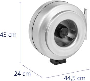 MSW Wentylator kanałowy wyciągowy wylot śr. 315 mm 2000 m3/h Wentylator kanałowy wyciągowy wylot śr. 315 mm 2000 m3/h 4