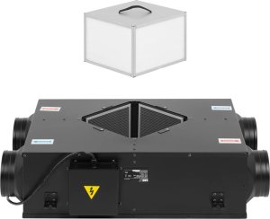 MSW Powietrzny wymiennik ciepła rekuperator 120 m2 350 m3/h Powietrzny wymiennik ciepła rekuperator 120 m2 350 m3/h 6