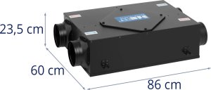 MSW Powietrzny wymiennik ciepła rekuperator 120 m2 350 m3/h Powietrzny wymiennik ciepła rekuperator 120 m2 350 m3/h 7