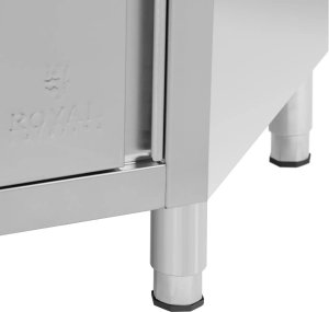 Royal Catering Szafa gastronomiczna narożna STAL 100 x 100 x 87 cm Szafa gastronomiczna narożna STAL 100 x 100 x 87 cm 3