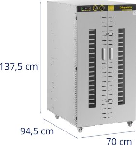 Royal Catering Suszarka przemysłowa do żywności ziół owoców 24 ruszty 40-90 C 5850 W Suszarka przemysłowa do żywności ziół owoców 24 ruszty 40-90 C 5850 W 7
