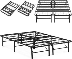 Uniprodo Stelaż do łóżka składany z miejscem do przechowywania STAL do 400 kg 140 x 200 Stelaż do łóżka składany z miejscem do przechowywania STAL do 400 kg 140 x 200 1