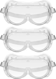 MSW Gogle okulary ochronne BHP przeciwpyłowe - zestaw 3 szt. Gogle okulary ochronne BHP przeciwpyłowe - zestaw 3 szt. 4