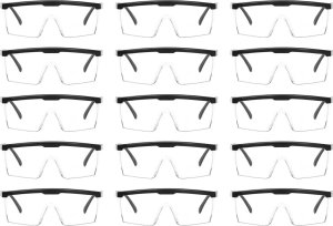 MSW Gogle okulary ochronne BHP przeciwpyłowe - zestaw 15 szt. Gogle okulary ochronne BHP przeciwpyłowe - zestaw 15 szt. 5