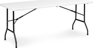 ModernHome Zestaw cateringowy stół bankietowy 180cm 2 ławki biały ModernHome 3