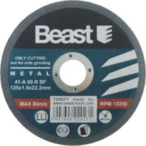 Beast TARCZA TNĄCA DO METALU 125 x 1 x 22.2 mm 1