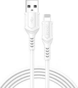 Kabel USB Jokade Kabel 1m 3A (USB - iPhone Lightning) Ładowanie i Transfer Danych Jokade Zhizun (JA010) biały 1