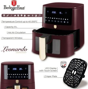 Berlinger Haus FRYTOWNICA BEZTŁUSZCZOWA BERLINGER HAUS BH-9606 LEONARDO 6