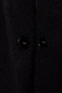 MOE M808 Krótki płaszcz z włosem - czarny (kolor czarny, rozmiar S/M) 6