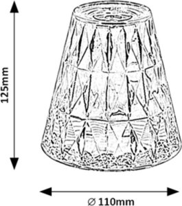 Lampa stołowa Rabalux Siggy Lampa stołowa 40 IP20 przeźroczysty LED 2 9