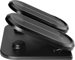 Powerton Podstawa ergonomiczna pod nogi, fitness stepper, czarny, stal, 20 kg nośność, Powerton, strukturalna powierzchnia 5