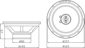 Głośnik samochodowy Blow 30-603# Głośn. blow s-165      4ohm 2