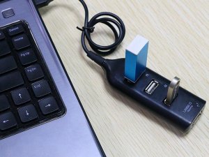 HUB USB Verk HUB USB rozdzielacz na 4 porty rozgałęźnik USB 2.0 2