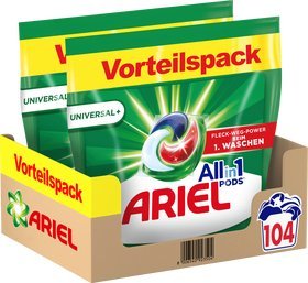 Ariel Ariel All-in-1 UNIVERSAL+ kapsułki do prania 104 szt. 2255 g 1