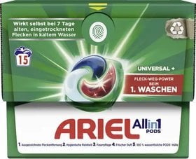 Ariel Ariel All-in-1 UNIVERSAL+ Kapsułki do prania 15 szt. 306 g 1