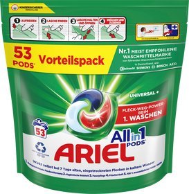 Ariel Ariel All-in-1 UNIVERSAL+ kapsułki do prania 53 szt. 1134 g 1