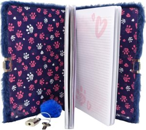 St.Majewski Pamiętnik na kłódkę, kluczyk dla dziewczynek notes A5 rudy KOTEK My Little Friend 3