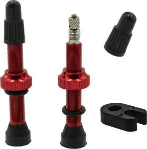 Trezado Kompletny zestaw do konwersji kół na system bezdętkowy Trezado - czerwone zawory, taśma 31 mm 2