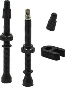 Trezado Kompletny zestaw do konwersji kół na system bezdętkowy Trezado - czarne długie zawory, taśma 31 mm 2