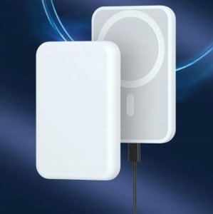 Powerbank . ECOBOX POWER BANK 5000MAH  BIAŁY MAGSAFE  BEZPRZEWODOWY 6