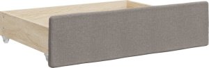 vidaXL Sofa rozsuwana z szufladami, taupe, 100x200 cm, tkanina 10