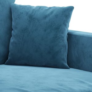 vidaXL 3-częściowy komplet wypoczynkowy, obity aksamitem, niebieski 6