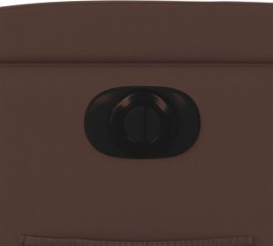 vidaXL Elektryczny fotel rozkładany, brązowy, obity sztuczną skórą 11