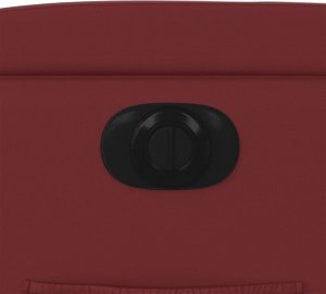 vidaXL Elektryczny fotel rozkładany, winna czerwień, sztuczna skóra 11