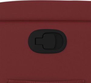 vidaXL Podnoszony fotel rozkładany, winna czerwień, sztuczna skóra 12