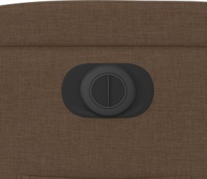 vidaXL Elektryczny fotel rozkładany, brązowy, obity tkaniną 11