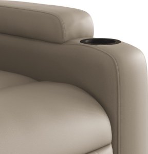 vidaXL Rozkładany fotel pionizujący, elektryczny, cappuccino 12