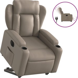 vidaXL Rozkładany fotel pionizujący, elektryczny, cappuccino 2