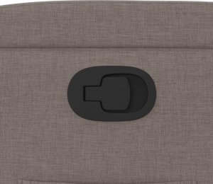 vidaXL Podnoszony fotel rozkładany, kolor taupe, obity tkaniną 12