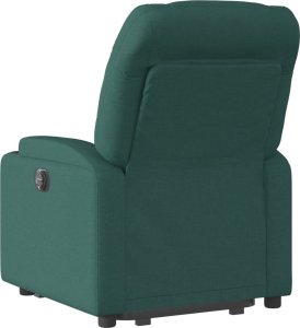 vidaXL Podnoszony fotel masujący, elektryczny, rozkładany, zielony 5