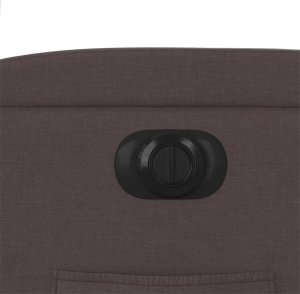 vidaXL Elektryczny fotel rozkładany, ciemnobrązowy, obity tkaniną 12