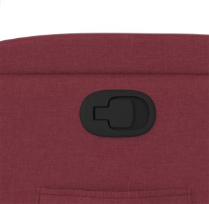 vidaXL Podnoszony fotel rozkładany, winna czerwień, obity tkaniną 12