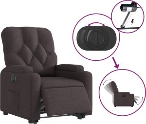 vidaXL Podnoszony fotel masujący, elektryczny, rozkładany, brązowy 6